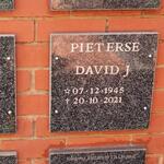 PIETERSE David J. 1945-2021