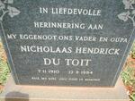 TOIT Nicholaas Hendrick, du 1910-1984