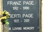PAGE Franz 1912-1990 & Gerti 1921-2001