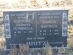 BRITZ Rudolph Marthinus 1901-1975 & Gertruida Jacomina Petronella 1911-