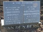 BERG Christoffel Johannes, van den 1913-1993 & Maria Magdalena Johanna Catharina 1922- 