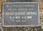 MARAIS Josias Hendrik 1879-1965