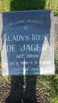 JAGER Gladys Irene, de nee GREEN 1908-1990
