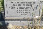 BADENHORST Hennie 1927-1973