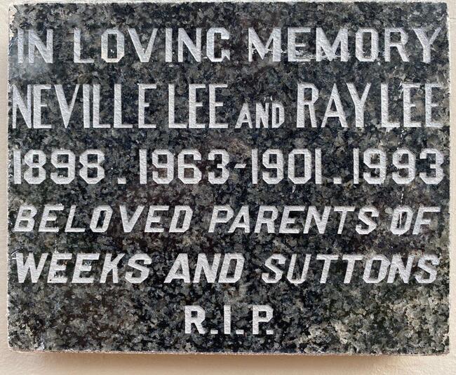LEE Neville 1898-1963 & Ray 1901-1993