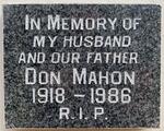 MAHON Don 1918-1986