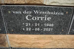 WESTHUIZEN Corrie, van der 1946-2021