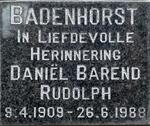 BADENHORST Daniel Barend Rudolph 1909-1988
