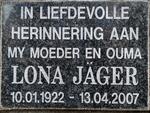 JAGER Lona 1922-2007