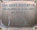 OELOFSE H.G. 1950-2003