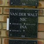 WALT Nic, van der 1943-2017 & Ina 1939-