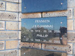 FRANKEN Phillip 1928-2002 & J.S.G. 1918-2006