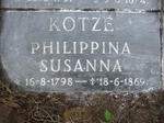 KOTZÉ Philippina Susanna 1798-1869