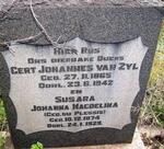 ZYL Gert Johannes, van 1864-1942 & Susara Johanna Magdalena DU PLESSIS 1874-1929