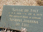 TOIT Susanna Johanna, du 1906-1977