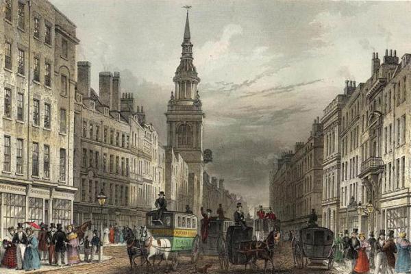 St.Mary le Bow, Cheapside 1837
