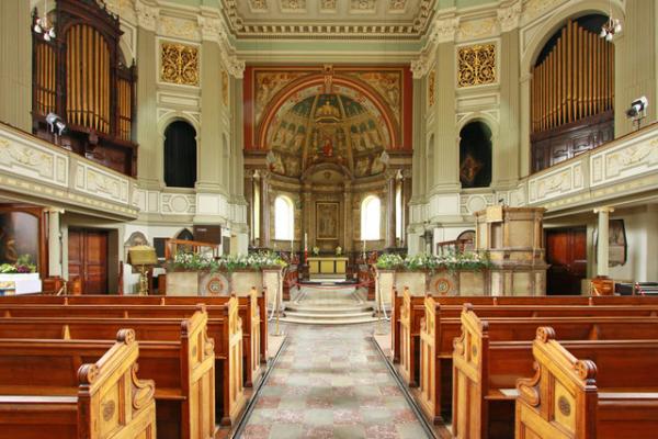 St.Marylebone Church Interior (post 1813)