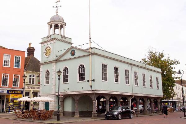 Faversham Market Place and Guildhall