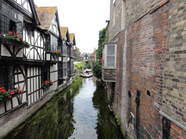 Canterbury, St.Peter's Street and Great River Stour